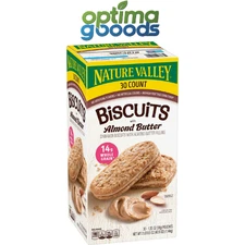 Nature Valley Biscuit Sandwiches with Almond Butter 30 Count – Whole Grain Snack