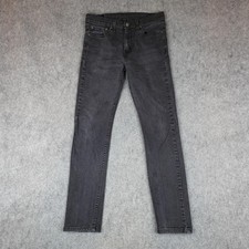 Levis 510 Jeans Mens 32x32 Gray Skinny Slim Stretch Denim Pants Charcoal Wash