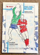 England V Belgium 1989 Schoolboys - Ryan Giggs Playing For England