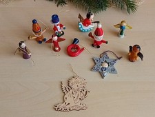 Holz Anhänger Christbaumschmuck überw.DDR Weihnachtsdeko Vintage Spielzeug Figur