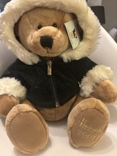 Harrods 2001 Christmas Bear Vintage Collectible with Tags Dated Foot 15”