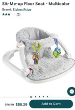 Fisher-Price Portable Baby Chair Sit-Me-Up Floor Seat, Starlight Bursts