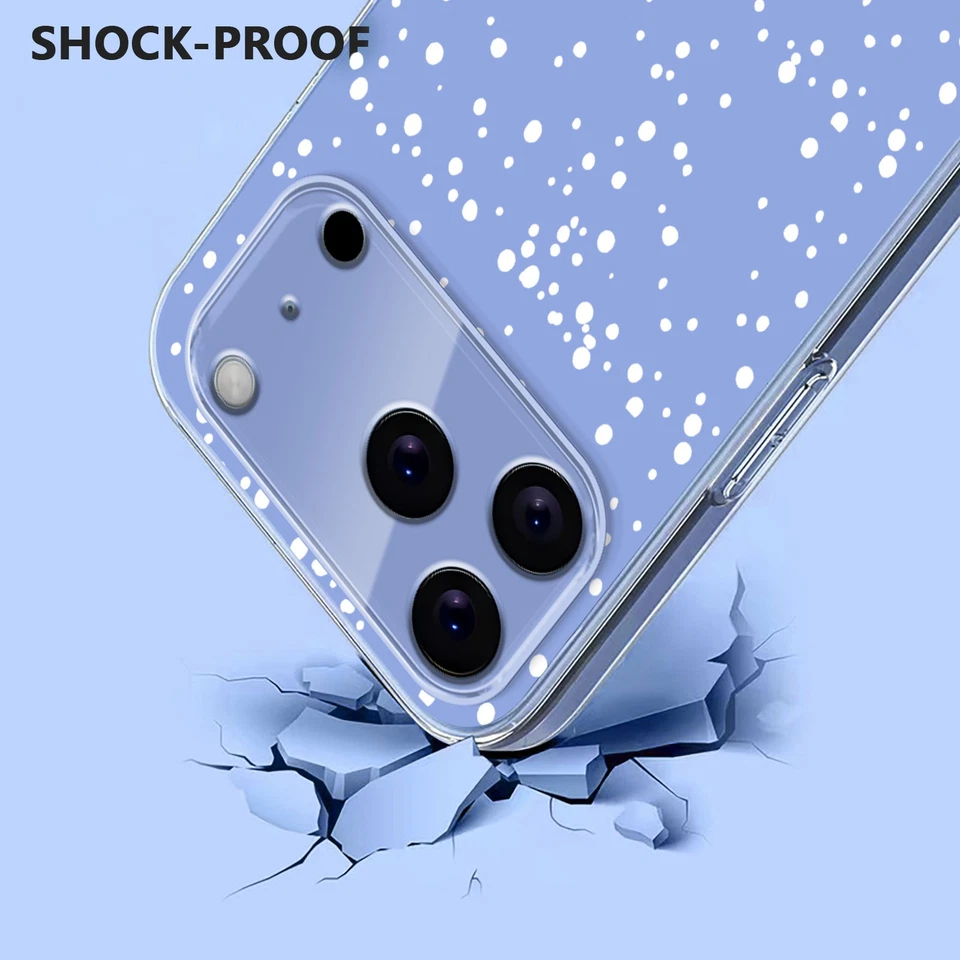 Capa à prova de choque estampada de Natal para iPhone 17 16 15 14 Pro Max 13 12 Air - Imagem 3 de 4