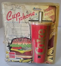 Vintage Coca Cola Cup Phone 1987 New In Orig. Blister Pack AR5040 Advertising