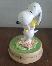 Snoopy Woodstock Peanuts Figurine Happiness I...