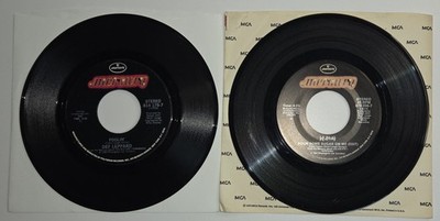 Def Leppard 7'' Vinyl 45rpm Lot of 2: Foolin' & Pour Some Sugar On Me - Mercury