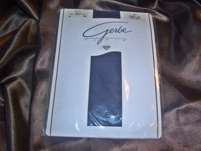 GERBE Castille edle Fantasie Netz Strumpfhose Gr. L 42-44 marine OVP