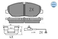 Meyle BremsbeläGe Bremsbelegsatz Vorne Passend FüR Hyundai H350 Bus