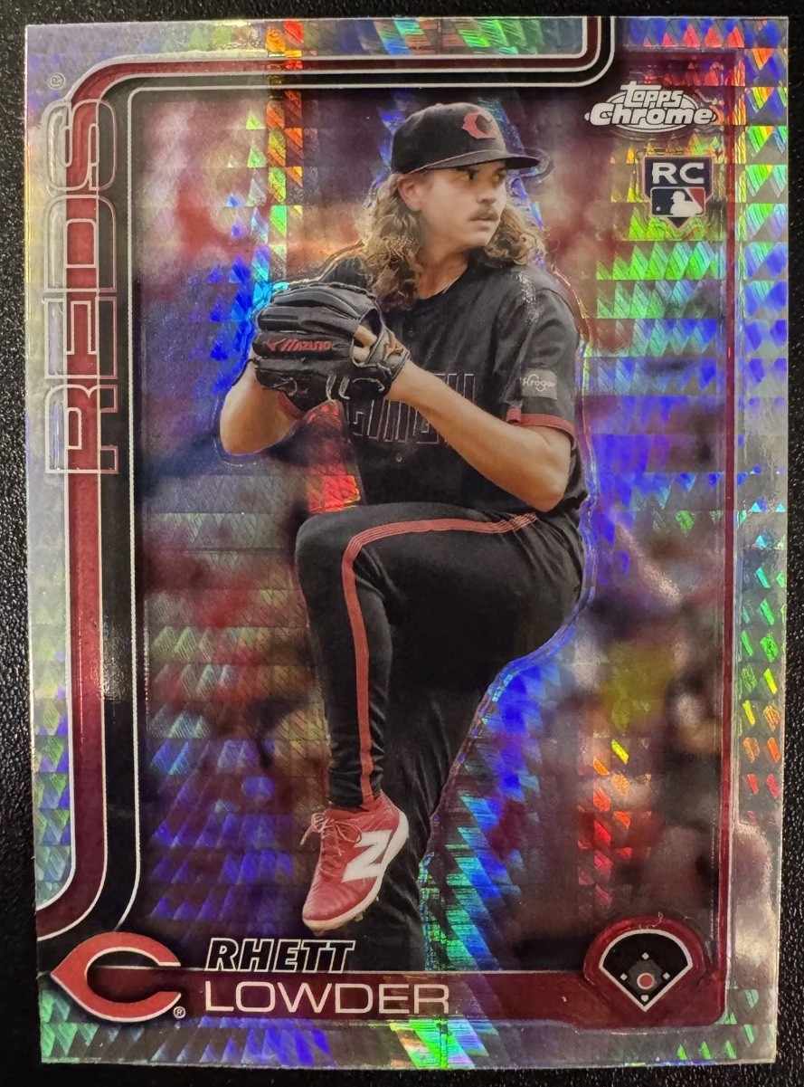 2025 Topps Chrome - Rhett Lowder #147 Prism Refractor (RC)