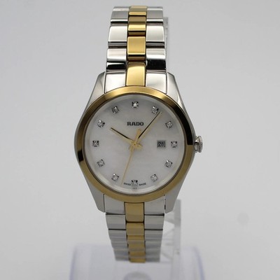 Rado Hyperchrome Steel Ceramic MOP Diamond Dial Quartz Ladies Watch R32975902