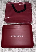 Trexonic 13.3" Portable DVD Player with USB/HD/AV Inputs Red