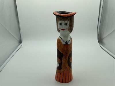 Susan Paley Ganz Bella Casa Luxurious Laurie Lady Vase Candlestick 10.5  MINT