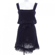 Chanel Dress Black Sheer Size 34 Chest 14.8 in Length 26.2 in