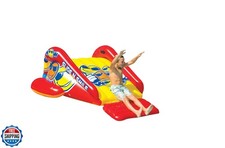 WOW Sports Slide N Smile Pool Inflatable Water Slide with Sprinklers