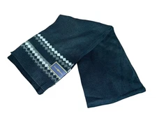 Club Room Men's Knit Scarf in Black/Grey, Retail $42.00