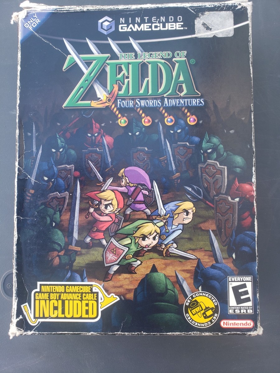 Legend of Zelda Four Swords Adventures GameCube Complete CIB