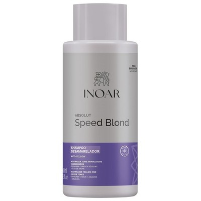 Inoar Absolut Speed Blond Shampoo with Argan Oil for Blonde & Gray Hair