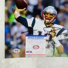 NO RESERVE Tom Brady Signed 8x10 Photo GOAT Patriots White Jersey PSA DNA  — photo 2