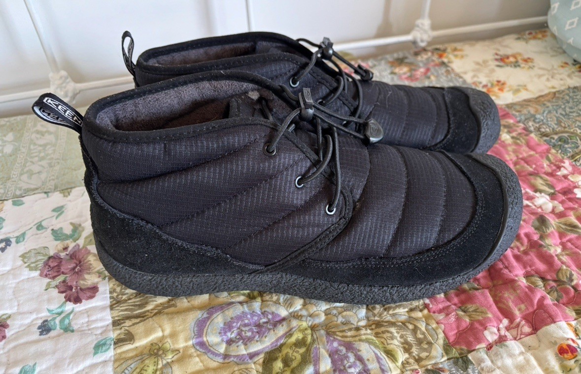 Stivali Chukka Keen Howser II da uomo neri da passeggio casual escursionismo taglia 11 5