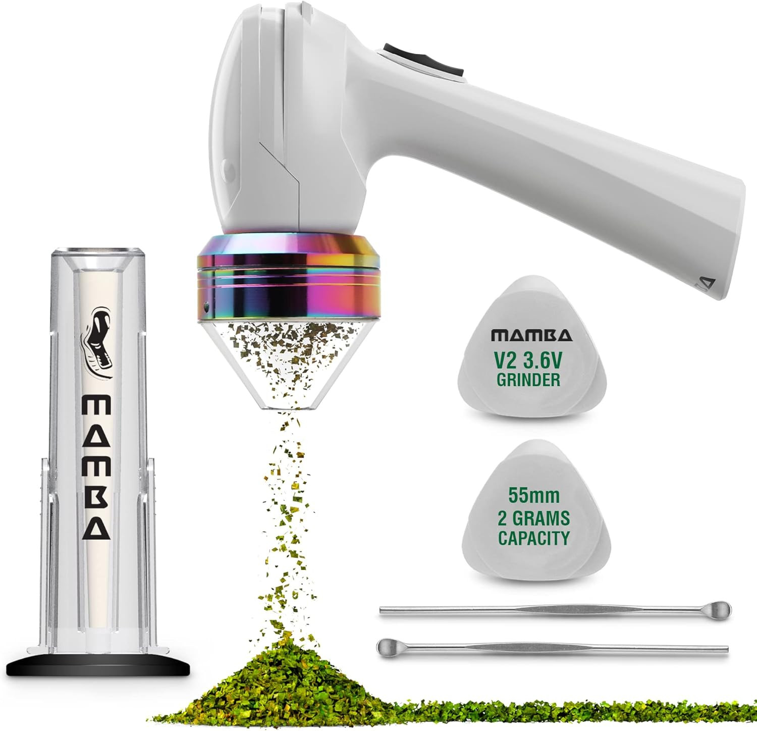 Mamba Grinder Elettrico V2-55 Rainbow 1500mAh | Facile per Tutti