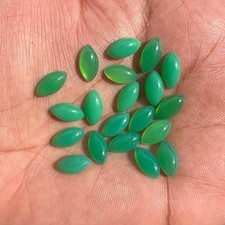 Chrysoprase Chalcedony Marquise 4x8 mm to 10x20 mm Cabochon Loose Gemstone