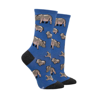 Socksmith Women's Herd of Hippos Socks