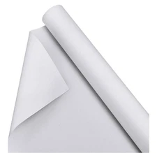 Kinlop 61 Inch X 10 Feet Double Primed Cotton Canvas White Canvas Roll for Oil