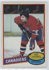 1980-81 Topps Scratched Guy Lapointe #201 HOF 0nr3