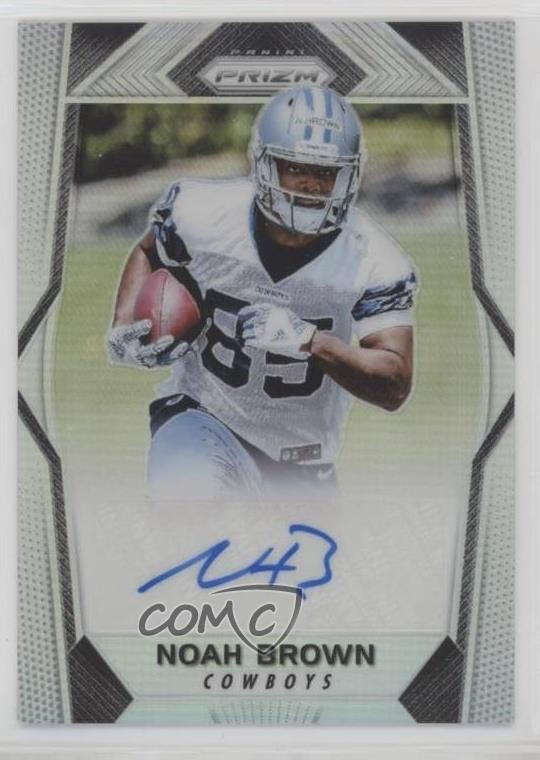 2017 Panini Prizm Rookie Auto Silver Prizm Noah Brown #RA-NB Auto 1e3h