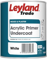Leyland Trade Acrylic Primer Undercoat - White 750ml