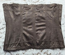 WOMEN'S Maidenform BROWN Body Shaper WAISTNIPPER Size L Corsage CORSET- SkuA4