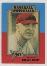 1980-84 SSPC Baseball Immortals 1st Printing Branch Rickey #105 HOF fm0