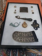 Pre Civil War Mexican War Display relics+ SC belt buckle