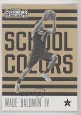 2016-17 Panini Contenders Draft Picks School Colors Wade Baldwin IV #17 10uo