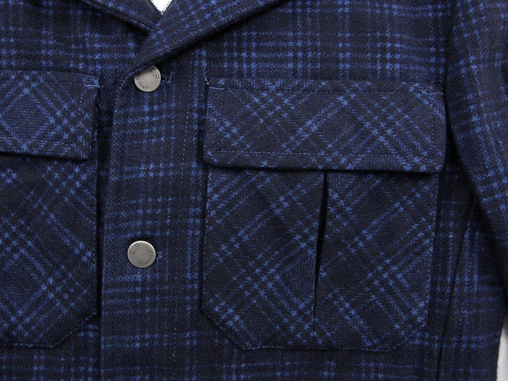 C.P. Company  C.P. Company SemiTweed Outerwear Made in Italy Blouson Jacket Chec thumbnail 6