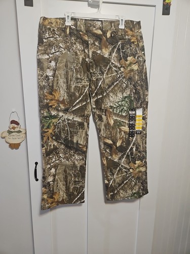 RealTree Edge Flex Camo Pants Mens 38x30 Edge Stretch Canvas Woods Hunt New - Picture 5 of 13