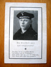 2.WKOrig.Sterbebild, SignalOG, Kommando V 1602, Minentreffer, Skagerrak, +6.2.43