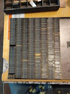 Linotype Matrices 24pt. 24-V.