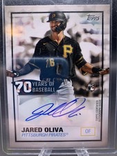 2021 Topps 70 Years of Baseball Autographs Series 2 Jared Oliva #70YA-JO