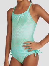 NEW Cat  Jack Girls  Fancy Scales One Piece Swimsuit Size Medium 8 
