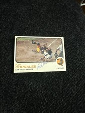 1973 Topps Pat Corrales Signed #542 Autograph Collision W/ Fergie Jenkins High #