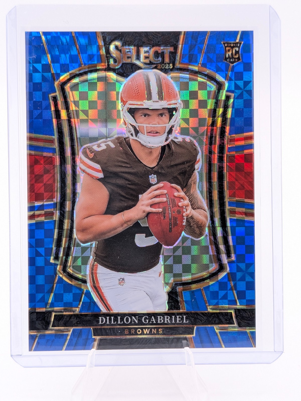 2025 Panini Select Dillon Gabriel Premier Level Blue Prizm Rookie Card /175 #154