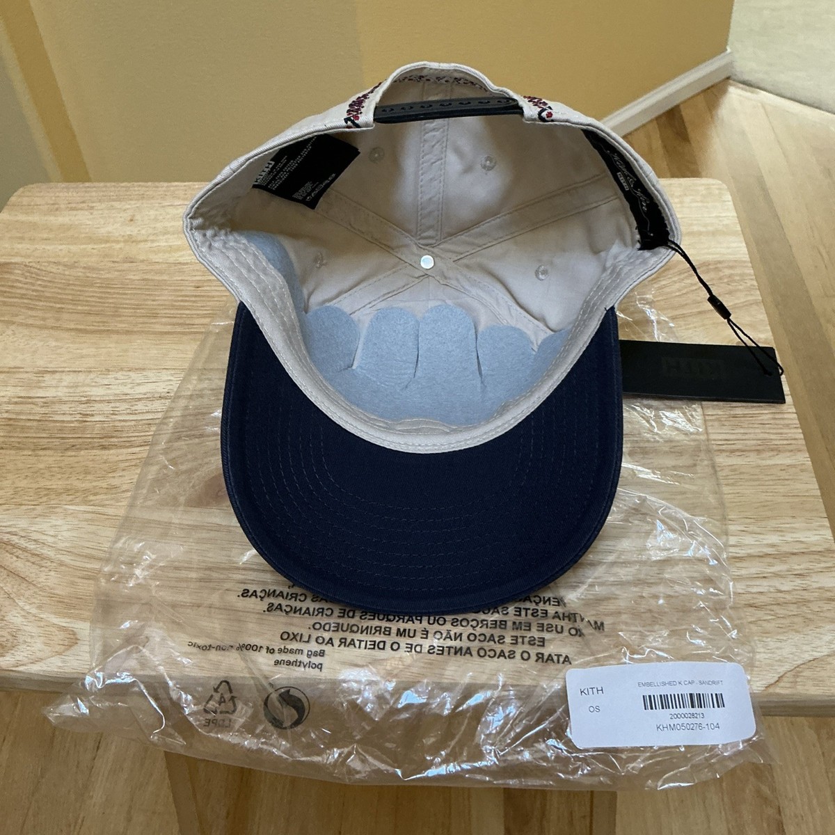 Kith Embellished K Cap Hat Sandrift Navy New DS | eBay