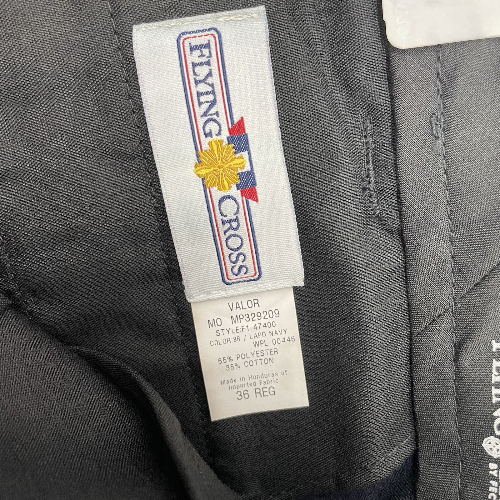 Flying Cross Valor Twill Pants Uniform Trousers Flex Waistband Navy Blue 36x32