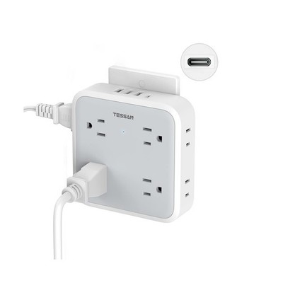 USB Wall Charger, Surge Protector Outlet Extender, TESSAN Outlet Sp... Fast Ship