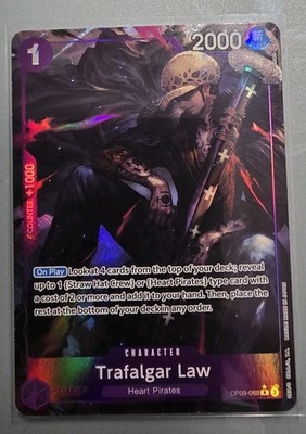 One Piece Card Game Trafalgar Law OP09-069 R AA Emperors in the New World M/NM 