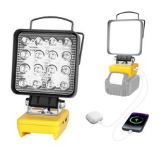 Cordless Work Light Compatible with Dewalt 20V Battery - 48W Portable Tool Li...