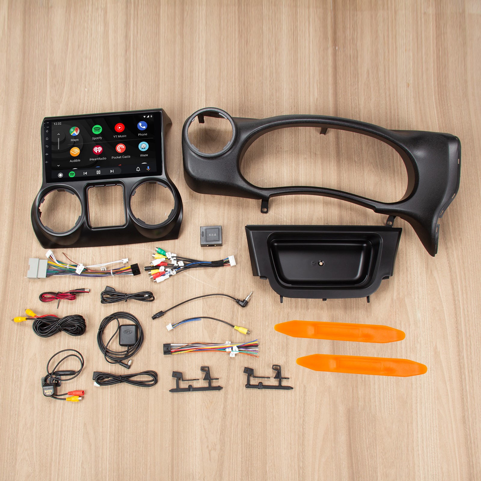 10.1'' Android 13 Car Radio Stereo Carplay GPS Navi For Jeep Wrangler 3 JK 15-17 thumbnail 2