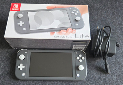 Nintendo Switch Lite grau | OVP + 128Gb microSD