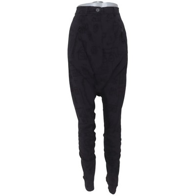 Haremshose, Größe: XS, Schwarz, Baumwolle/Polyester, Print, Damen #H3v